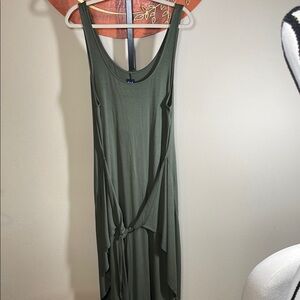 Gap tie-Wrap dress, Green Sleeveless scoop neck. NWT XL